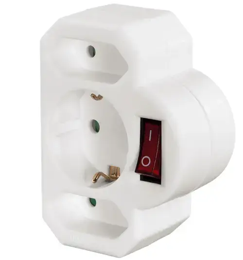 Adaptor priza Hama 108846 (Alb)