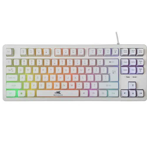 Tastatura Gaming cu fir Barracuda KRILL, RGB, 1.5m (Alb)