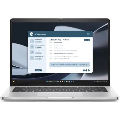 Laptop Dell Pro 14 Plus PB14255 (Procesor AMD Ryzen™ Al 7 350 (16M Cache, up to 5.0 GHz), 14inch WUXGA, 32GB LPDDR5X, 1TB SSD, AMD Radeon™ 860M Graphics, Win 11 Pro, Argintiu)
