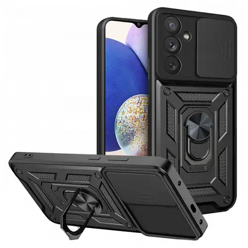 Husa pentru Samsung Galaxy A14 A145 / A14 5G A146, Techsuit, CamShield, Neagra
