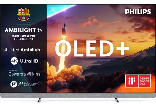 Televizor OLED Philips 165 cm (65inch) 65OLED910/12, Ultra HD 4K, Smart TV, Ambilight, WiFi