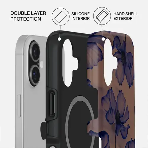 Husa Burga  Dual Layer Magsafe Velvet Night pentru iPhone 17