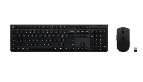 Kit Lenovo Professional Combo AI, Tastatura + Mouse, Wireless 2.4Ghz (Negru)