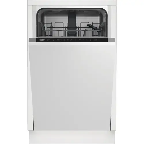 Masina de spalat vase incorporabila Beko DIS35026, 11.9 l, 10 seturi, 5 programe, Extra Drying, Quick&Shine, Flexible HalfLoad, Clasa E, 45 cm