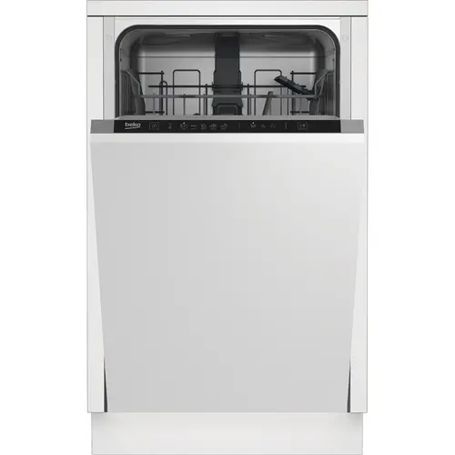 Masina de spalat vase incorporabila Beko DIS35026, 11.9 l, 10 seturi, 5 programe, Extra Drying, Quick&Shine, Flexible HalfLoad, Clasa E, 45 cm