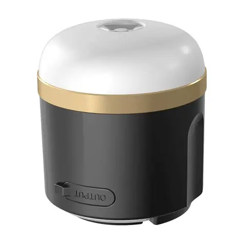 Lampa camping EcoFlow EFS-CLI, 5W, 7200mAh, cu cablu de incarcare (Alb/Negru)