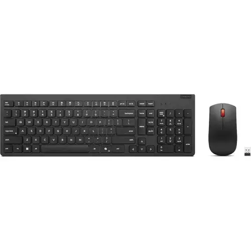 Set tastatura si mouse Lenovo Essential Wireless Combo Gen2 4X31R64491, 2.4GHz, Layout US Euro (Negru)