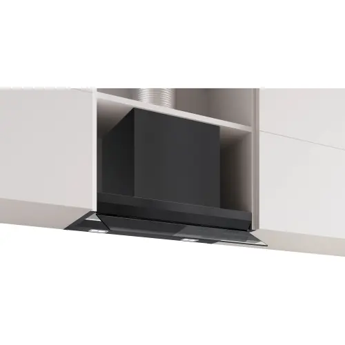 Hota incorporabila Bosch DBB67DP60, Putere de absorbtie 699 mc/h, Iluminare LED, EcoSilence Drive, Touch control, Smart hood automatic, Home Connect, Clasa A, 60 cm (Negru)