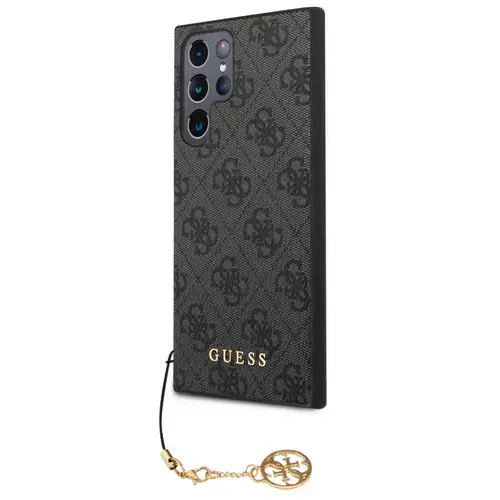 Husa Protectie Spate Guess 4G Charms GUHCS24LGF4GGR pentru Samsung Galaxy S24 Ultra (Gri)