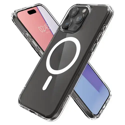 Husa Protectie Spate Spigen Ultra Hybrid MagSafe pentru Apple iPhone 15 Pro (Negru)