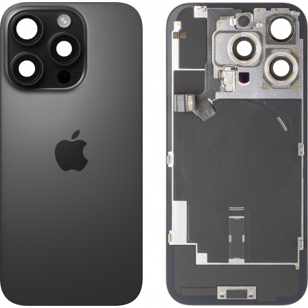 Capac Baterie Apple iPhone 16 Pro, Negru (Black Titanium), Swap