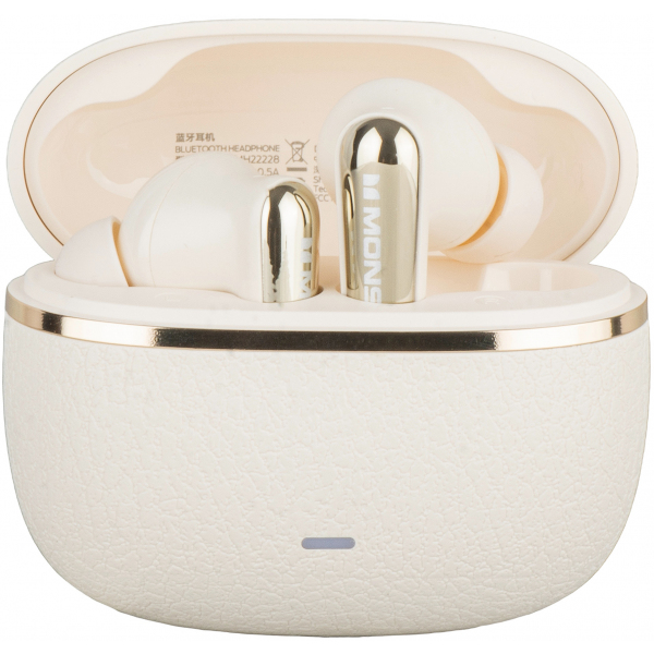 Handsfree Bluetooth Monster Clarity 200, TWS, ANC, Crem Deschis