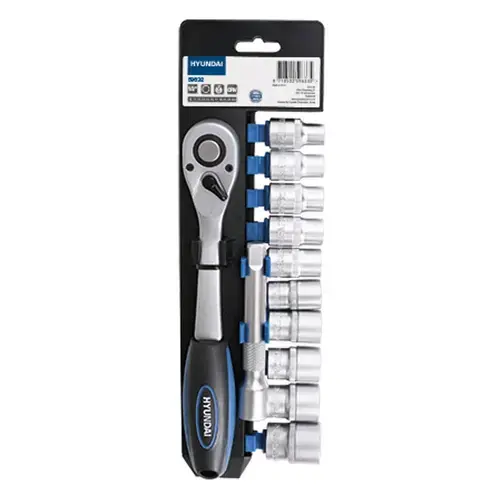 Set cheie clichet cu tubulare 3/8  Hyundai HY-59632, 12 buc