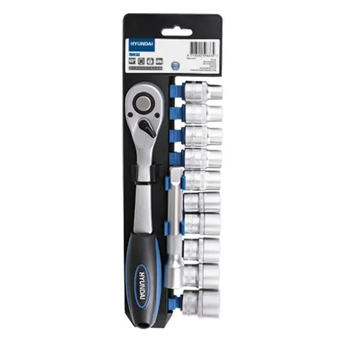 Set cheie clichet cu tubulare 3/8  Hyundai HY-59632, 12 buc