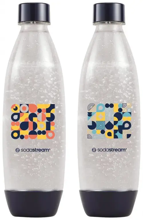 Set 2 sticle SodaStream Fuse Bubble Mosaic, 2 x 1 l (Multicolor)