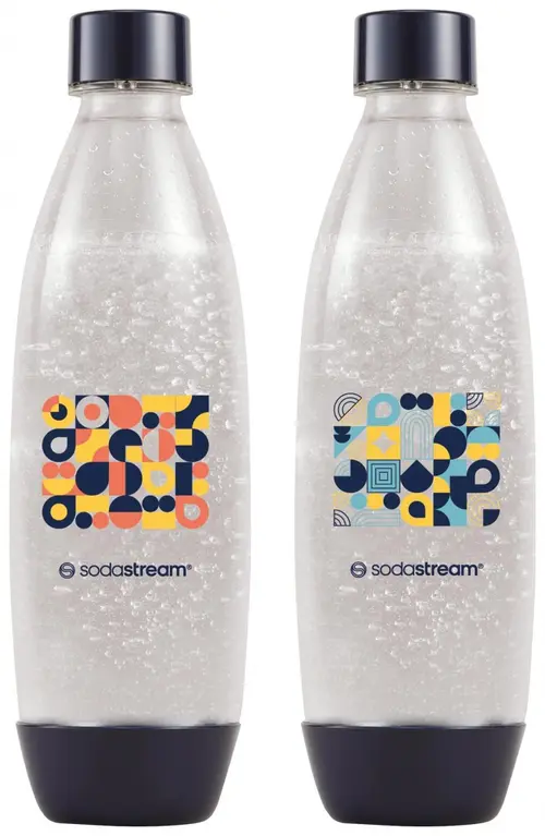 Set 2 sticle SodaStream Fuse Bubble Mosaic, 2 x 1 l (Multicolor)