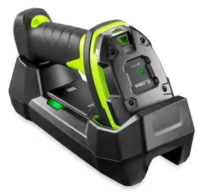 Cititor coduri de bare Zebra DS3678-SR, 2D, Bluetooth, 3100 mAh + Cradle (Negru/Verde)