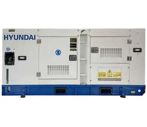 Generator Curent Electric Hyundai DHY80L, 70000 W, Diesel, Pornire Electrica, Trifazat (Alb)