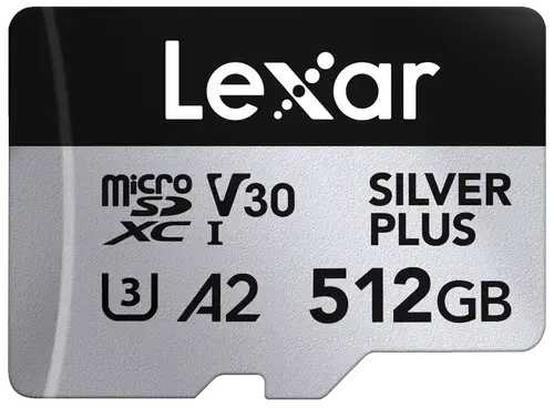 Card de memorie Lexar Professional SILVER Plus LMSSIPL512G-BNANG, 512GB, microSDXC, UHS-I U3, V30