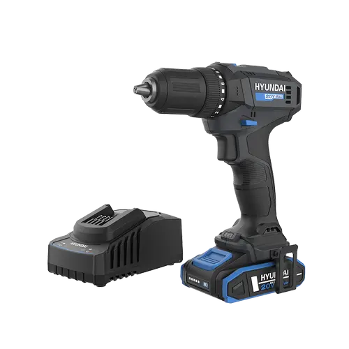 Masina de gaurit Hyundai DD20S-40TT, acumulator 20V  + incarcator (Albastru/Negru)