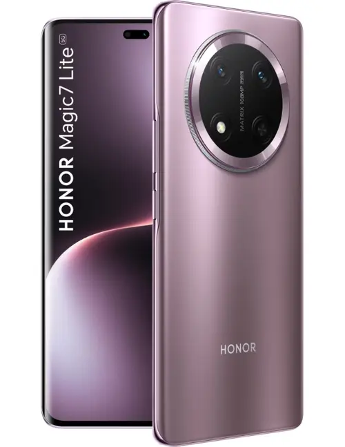 Telefon Mobil Honor Magic7 Lite, Procesor Qualcomm SM6450 Snapdragon 6 Gen 1, Octa-Core, AMOLED Capacitive touchscreen 6.78inch, 8GB RAM, 256GB Flash, Camera Duala 108 + 5 MP, 5G, Wi-Fi, Dual SIM, Android (Violet)