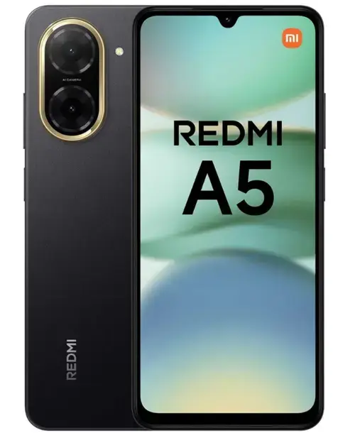 Telefon Mobil Xiaomi Redmi A5, Procesor Unisoc T7250 Octa-Core, IPS LCD Capacitive Touchscreen 6.88inch, 3GB RAM, 64GB Flash, Camera 32 MP, Wi-Fi, 4G, Dual SIM, Android (Negru)