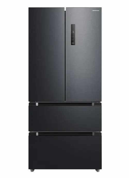 Combina frigorifica French Door HEINNER tHCFD-M516INVHDXE++, 516 l, Clasa E, No Frost, Compresor Inverter, Display LED Touch, Super racire si congelare, Alarma usa deschisa, H 189.8 cm (Antracit)