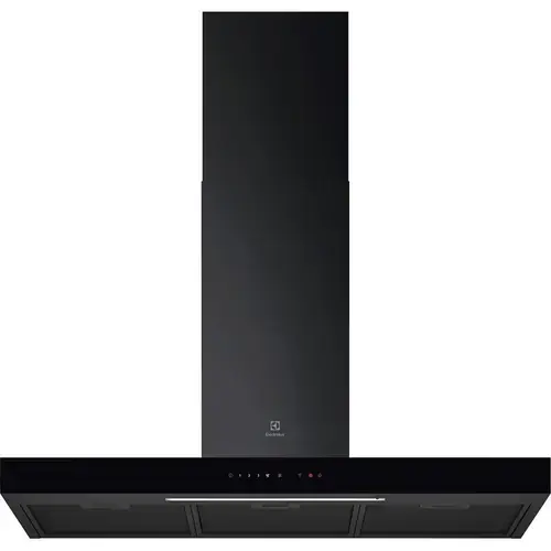 Hota incorporabila decorativa Electrolux LFT819K, Control electronic, Putere de absorbtie 730 mc/h, Conectivitate plita, Functie Breeze, Iluminare LED, 90 cm (Negru)