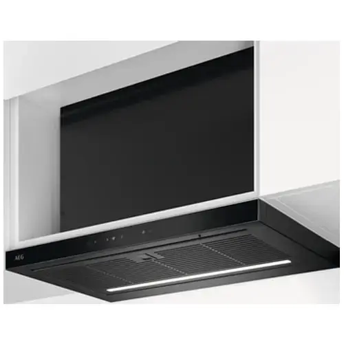 Hota telescopica incorporabila AEG GDP866PB, Panel frontal de sticla,Control electronic, Conectivitate plita; Functie Breeze, Perfect Illumination, Putere de absorbtie 650 mc/h, 60 cm (Negru)