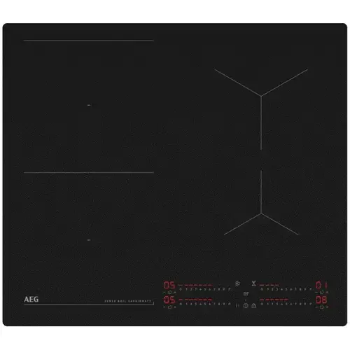 Plita incorporabila AEG TI64IB10IZ, Inductie, 4 zone de gatit, Booster, Timer, Sense Boil, Control touch, 60 cm (Negru)