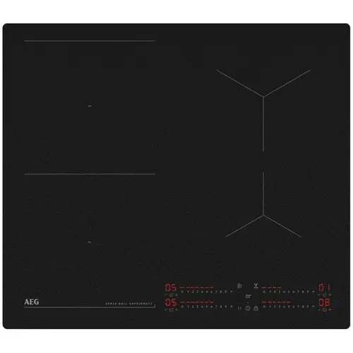 Plita incorporabila AEG TI64IB10IZ, Inductie, 4 zone de gatit, Booster, Timer, Sense Boil, Control touch, 60 cm (Negru)