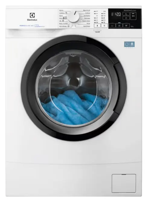 Masina de spalat rufe Electrolux PerfectCare600 EWS6406BE, 6 kg, 1000 rpm, Clasa A, Motor Inverter, Display LED, Sistem SensiCare (Alb)