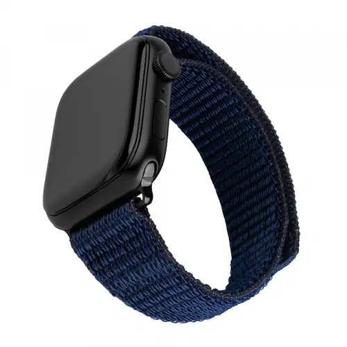 Curea Fixed Nylon Sporty pentru Apple Watch 42mm / 41mm / 40mm / 38mm Series, Albastru