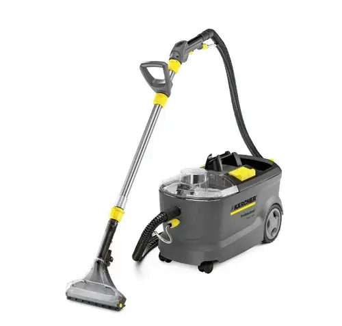 Aspirator profesional Karcher Puzzi 10/1, 1250 W, 10 L, Spalare (Gri/Galben)