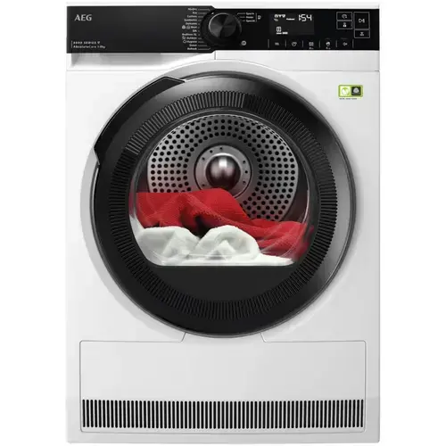 Uscator de rufe AEG TR8384CE, Pompa de caldura, 8 kg, Clasa energie B, Motor Inverter, Wi-Fi, Tehnologie AbsoluteCare+Sensidry (Alb)