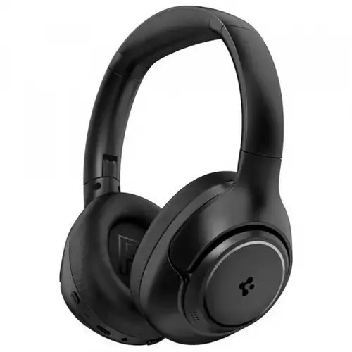 Casti Stereo Wireless Spigen SA2403, Bluetooth, A2DP, ANC, Negru