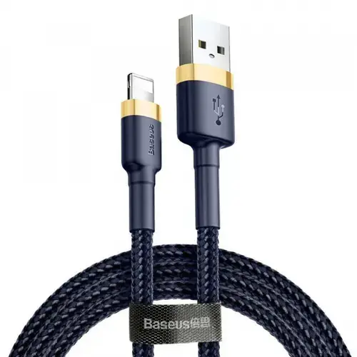 Cablu Date si Incarcare USB-A - Lightning Baseus Cafule CALKLF-BV3, 18W, 1m, Albastru