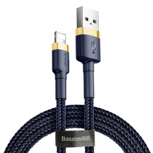 Cablu Date si Incarcare USB-A - Lightning Baseus Cafule CALKLF-BV3, 18W, 1m, Albastru