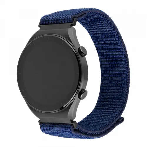 Curea Fixed Nylon Sporty pentru Huawei Watch / Xiaomi Watch Series, 22mm, Albastru