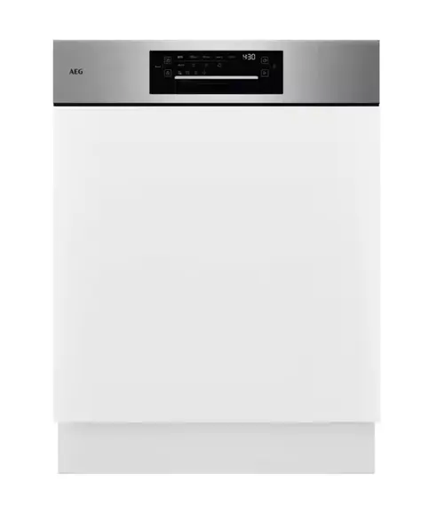 Masina de spalat vase semi-incorporabila AEG Seria 9000 Flexibility GT9200A2SNM, 14 seturi, Clasa A, 9 programe, Motor Inverter, AirDry, 60 cm