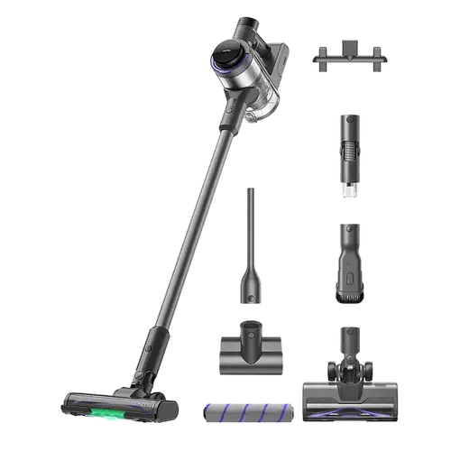 Aspirator vertical fara fir MOVA S7 Ultra, 700 W, Aspirare de 220 AW, Autonomie 80 minute, Ecran OLED, Recipient 0.5 L (Argintiu)