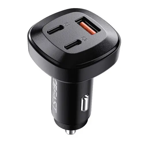 Incarcator Auto Acefast 1xUSB +2xType-C 66W (Negru)