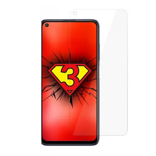 Folie ecran 3MK FlexibleGlass, pentru Xiaomi Redmi Note 9T 5G, Structura Incasabila, 7H, 0.3 mm, Transparenta