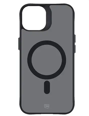 Husa MagSafe pentru Apple iPhone 14 Pro, 3MK, Smoke MagCase, Neagra