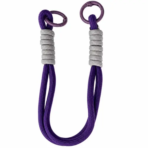 Snur de mana Lemontti pentru telefon Braided, 26cm, Mov