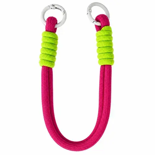 Snur de mana Lemontti pentru telefon Braided, 26cm, Roz