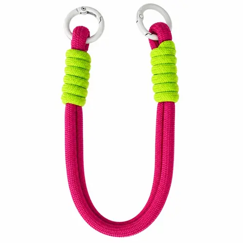Snur de mana Lemontti pentru telefon Braided, 26cm, Roz