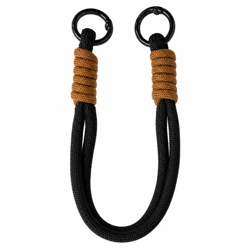 Snur de mana Lemontti pentru telefon Braided, 26cm, Negru