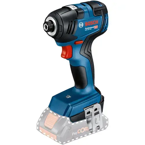 Masina de infiletat/desfiletat cu impact (pe acumulator) Bosch Professional GDR 18V-200, 18 V, 200 Nm, 3400 RPM, 4000 percutii/min, insertie 1/2 pentru scula si incarcator, insertie accesorii, cutie L-Box, fara acumulator si incarcator