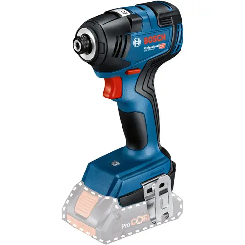 Masina de infiletat/desfiletat cu impact (pe acumulator) Bosch Professional GDR 18V-200, 18 V, 200 Nm, 3400 RPM, 4000 percutii/min, insertie 1/2 pentru scula si incarcator, insertie accesorii, cutie L-Box, fara acumulator si incarcator